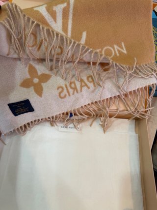Bufanda Louis Vuitton Beige y Marrón