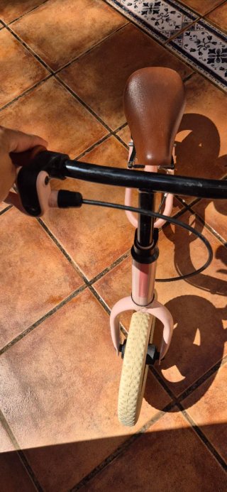 Bicicleta sin pedales rosa