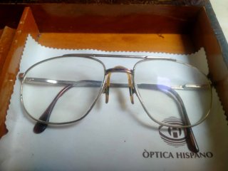 Gafas Lacoste Vintage Montura Dorada y Marrón