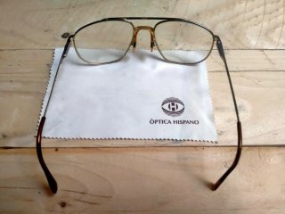 Gafas Lacoste Vintage Montura Dorada y Marrón