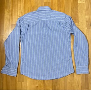 Camicia Tommy Hilfiger Uomo L Righe Azzurra