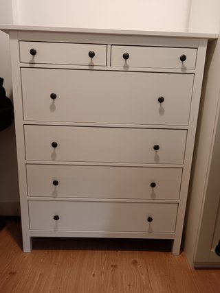 Cómoda Ikea Hemnes 6 cajones blanca