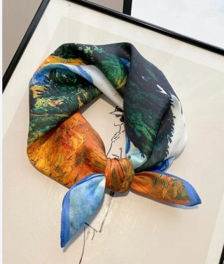 Pañuelo seda Van Gogh.