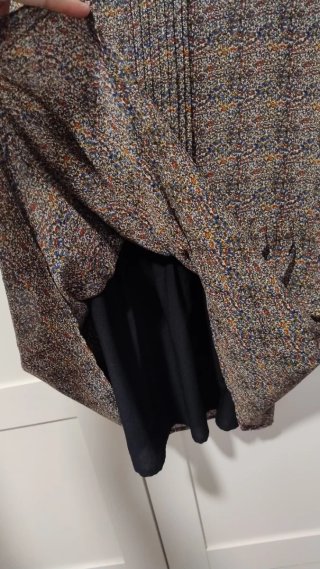 Vestido corto gasa estampado