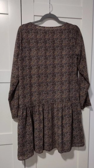Vestido corto gasa estampado