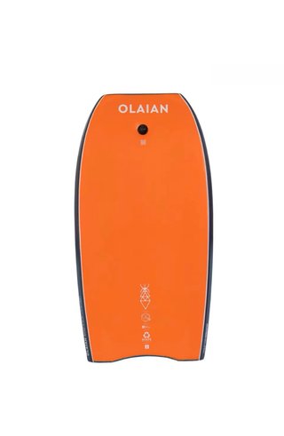 Bodyboard Olaian 500 Leash Azul y Naranja