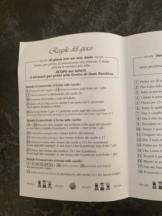 Puzzle 16 pezzi giganti con gioco dell’oca