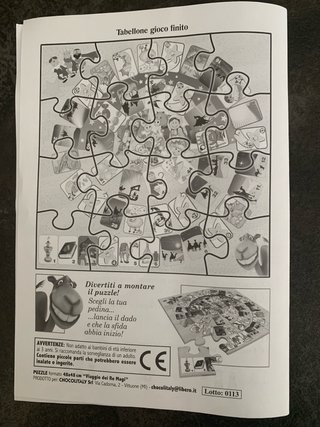 Puzzle 16 pezzi giganti con gioco dell’oca