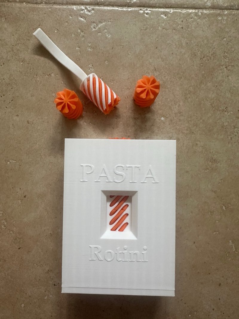 Juego de pasta 3D Rotini