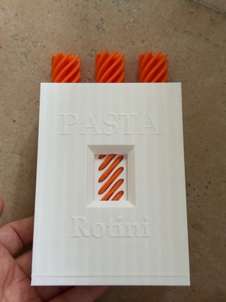 Juego de pasta 3D Rotini