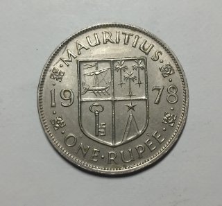 Moneta 1 Rupia Mauritius 1978