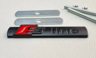 Logo Emblema Audi Sline Parrilla Calandra Rejilla