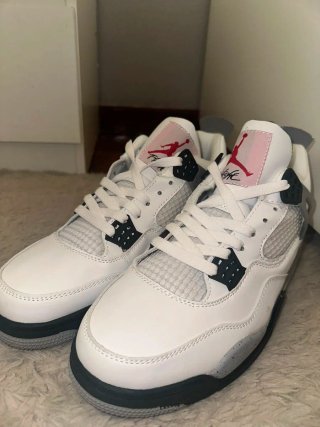 Nike Jordan 4 Retro Blanco Gris