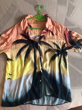 Camisa Hawaiana X-Feel Palmeras