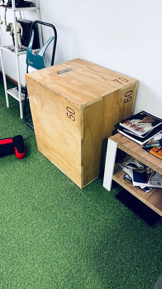 Cajón pliometria  de madera para CrossFit