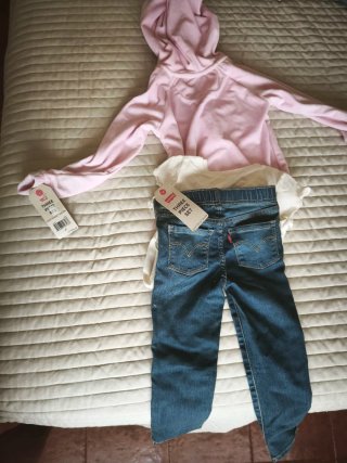 Conjunto 3 piezas niña 3-4 años LEVI'S ORIGINAL