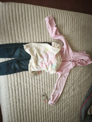Conjunto 3 piezas niña 3-4 años LEVI'S ORIGINAL