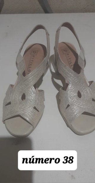 Sandalias verano mujer beige/dorado