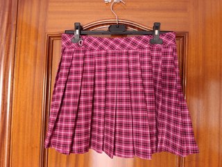Falda cuadros Bershka Talla S