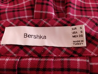 Falda cuadros Bershka Talla S
