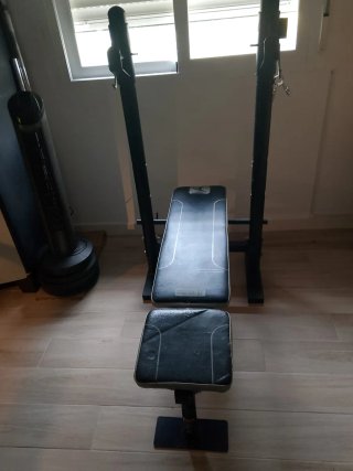 Banco de pesas para gimnasio