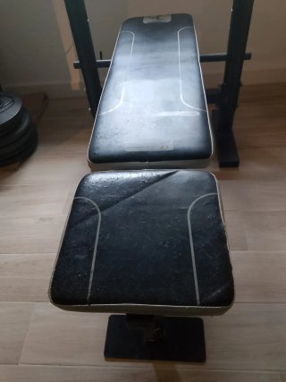 Banco de pesas para gimnasio