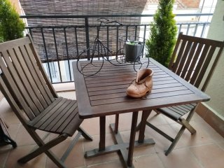 Mesa y 2 Sillas Madera Exterior