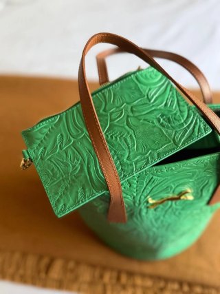 Bolsa Longchamp Bimba y Lola Verde esmeralda.