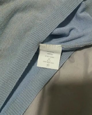 Camiseta C&A manga corta azul Talla S