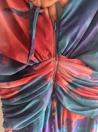 Vestido largo estampado para eventos