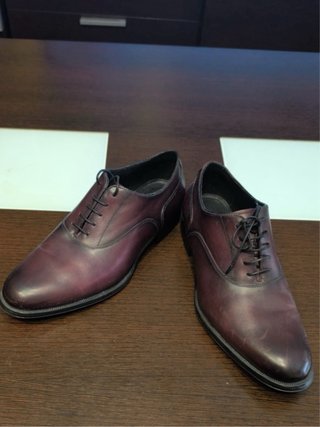 Zapatos de vestir cuero burdeos