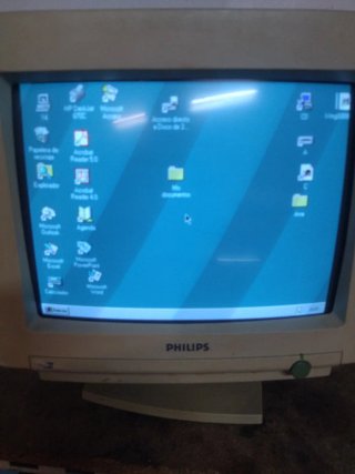 Monitor CRT Philips 12 pollici Beige