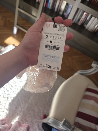 Top lentejuelas Zara nude rosa Talla S