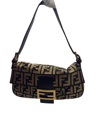 Bolso Fendi Baguette Vintage Negro y Dorado
