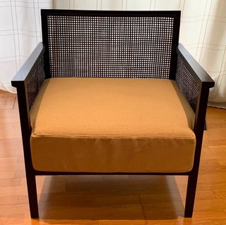 Set 2 poltrone Andreu World in rattan e legno nero