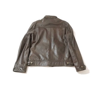 Purificación García / Chaqueta de cuero marrón M