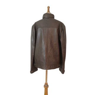 Purificación García / Chaqueta de cuero marrón M