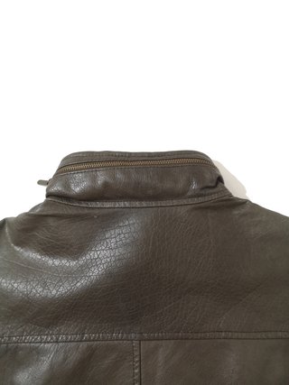 Purificación García / Chaqueta de cuero marrón M