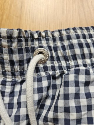 Bañador Gant Cuadros Blanco y Negro