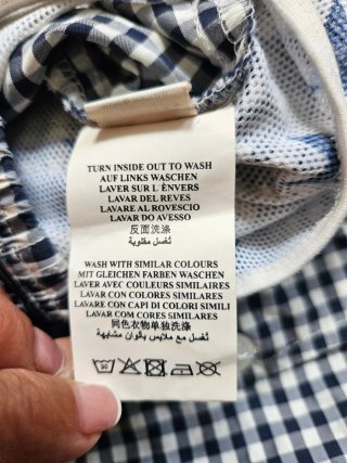 Bañador Gant Cuadros Blanco y Negro