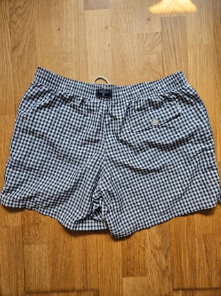 Bañador Gant Cuadros Blanco y Negro