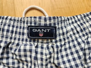 Bañador Gant Cuadros Blanco y Negro