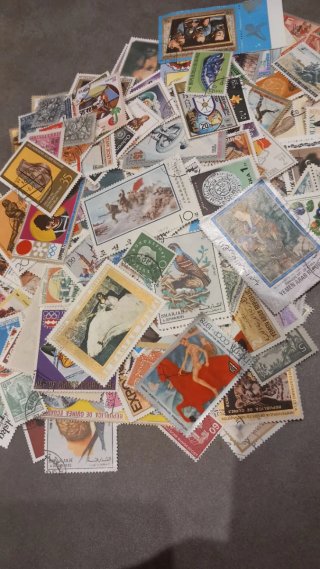 Lote 400 sellos usados del mundo