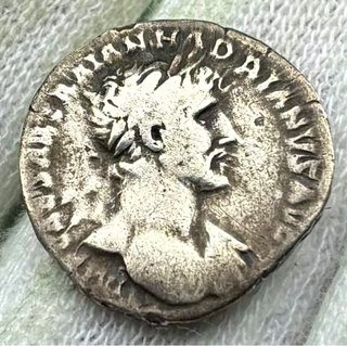 Denario PLATA ADRIANO 118 d.C