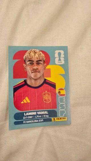 Cromo Lamine Yamal Mundial 2026 Panini