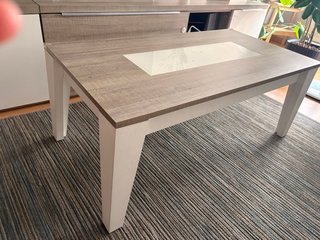 Mueble TV, Vitrina y Mesa Centro Madera