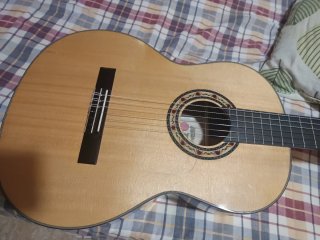 Guitarra de  palo santo amplificada