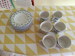 Juego de café de porcelana