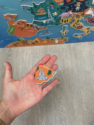 Puzzle de Imanes Europa Infantil