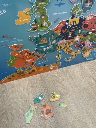 Puzzle de Imanes Europa Infantil